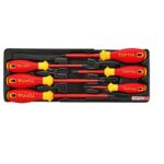 سری پیچ گوشتی ضدبرق زرد و قرمز 6 عددی تاپ تول - TOPTUL مدل GAAT0604