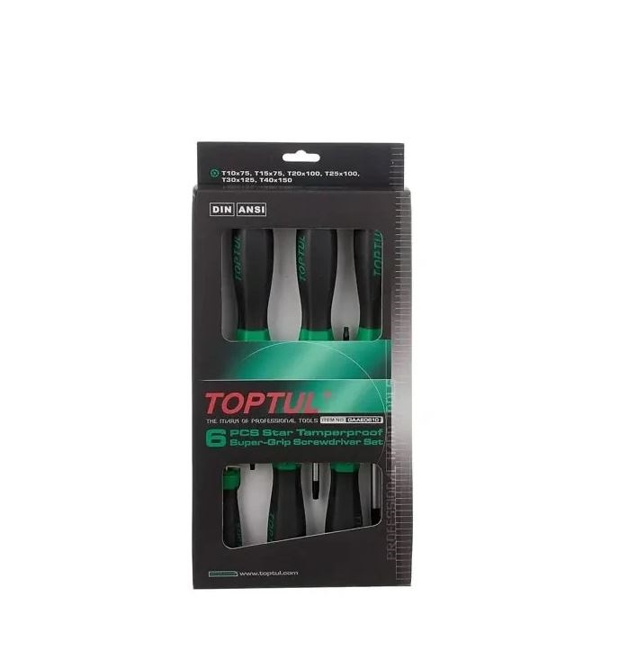 0610-01 جعبه پیچ گوشتی ستاره ای سوراخ دار 6 عددی تاپ تول - TOPTUL مدل GAAE0610 - Image 1